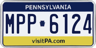 PA license plate MPP6124