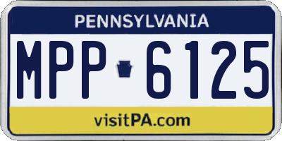 PA license plate MPP6125