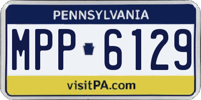 PA license plate MPP6129