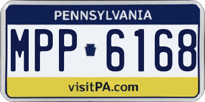 PA license plate MPP6168