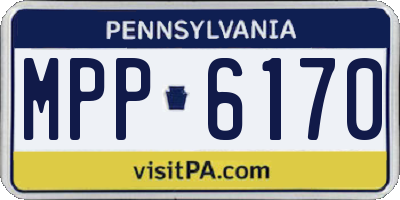 PA license plate MPP6170
