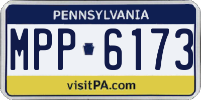 PA license plate MPP6173