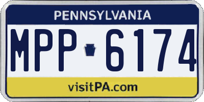 PA license plate MPP6174