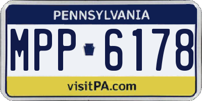 PA license plate MPP6178