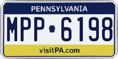 PA license plate MPP6198