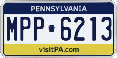 PA license plate MPP6213