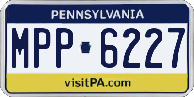 PA license plate MPP6227