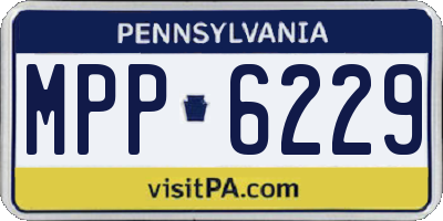 PA license plate MPP6229