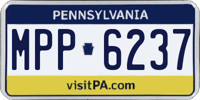 PA license plate MPP6237