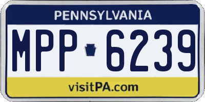 PA license plate MPP6239
