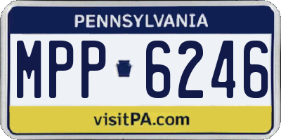 PA license plate MPP6246