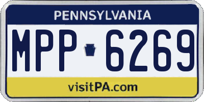 PA license plate MPP6269