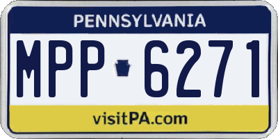 PA license plate MPP6271