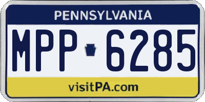PA license plate MPP6285