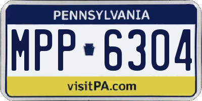PA license plate MPP6304