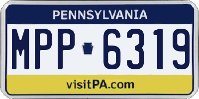PA license plate MPP6319