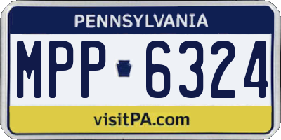 PA license plate MPP6324