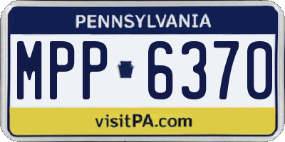 PA license plate MPP6370