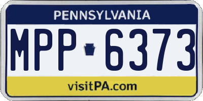 PA license plate MPP6373