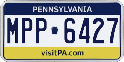 PA license plate MPP6427