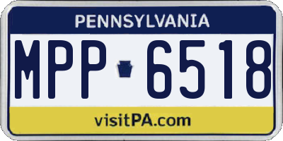 PA license plate MPP6518