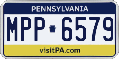 PA license plate MPP6579