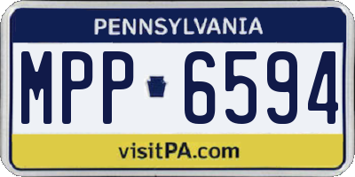 PA license plate MPP6594