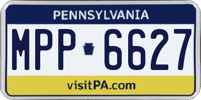 PA license plate MPP6627