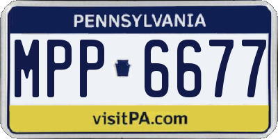 PA license plate MPP6677