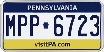 PA license plate MPP6723