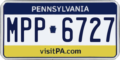 PA license plate MPP6727