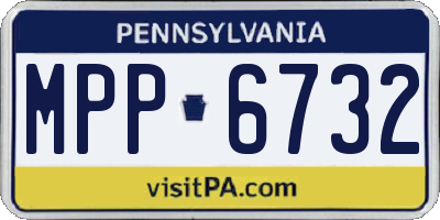 PA license plate MPP6732
