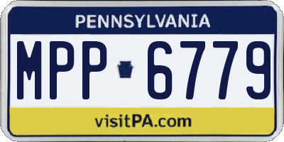 PA license plate MPP6779