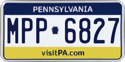 PA license plate MPP6827