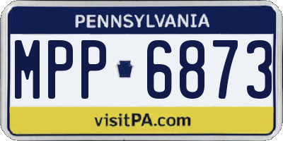 PA license plate MPP6873