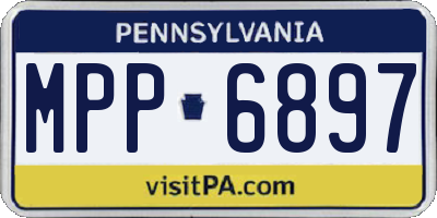 PA license plate MPP6897