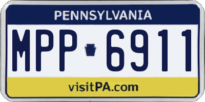 PA license plate MPP6911