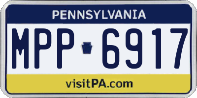 PA license plate MPP6917