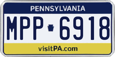 PA license plate MPP6918