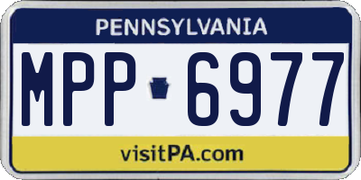 PA license plate MPP6977