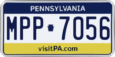 PA license plate MPP7056