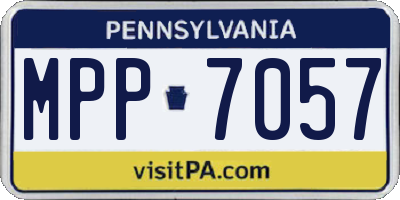 PA license plate MPP7057