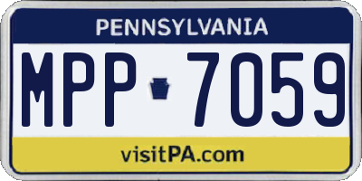 PA license plate MPP7059