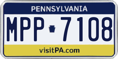 PA license plate MPP7108