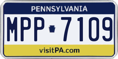PA license plate MPP7109