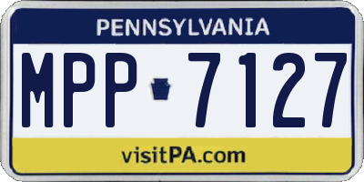 PA license plate MPP7127