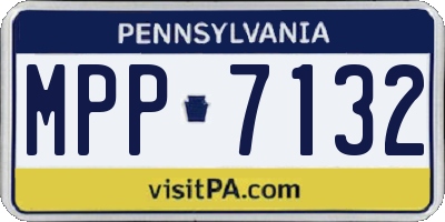 PA license plate MPP7132