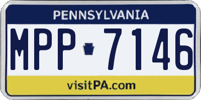 PA license plate MPP7146