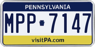PA license plate MPP7147