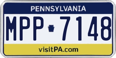 PA license plate MPP7148